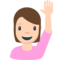 Person Raising Hand emoji on Mozilla